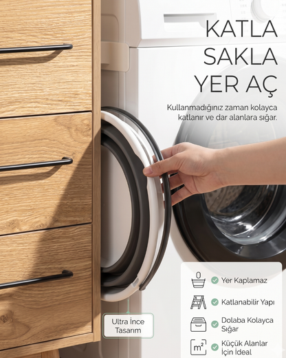 AkıllıTemizlik™ Pro Katlanabilir Çok Amaçlı Kova