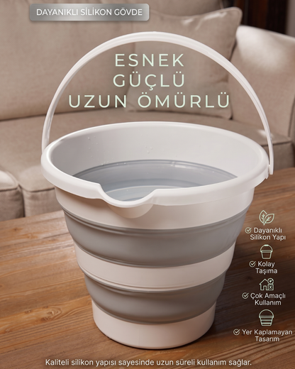 AkıllıTemizlik™ Pro Katlanabilir Çok Amaçlı Kova